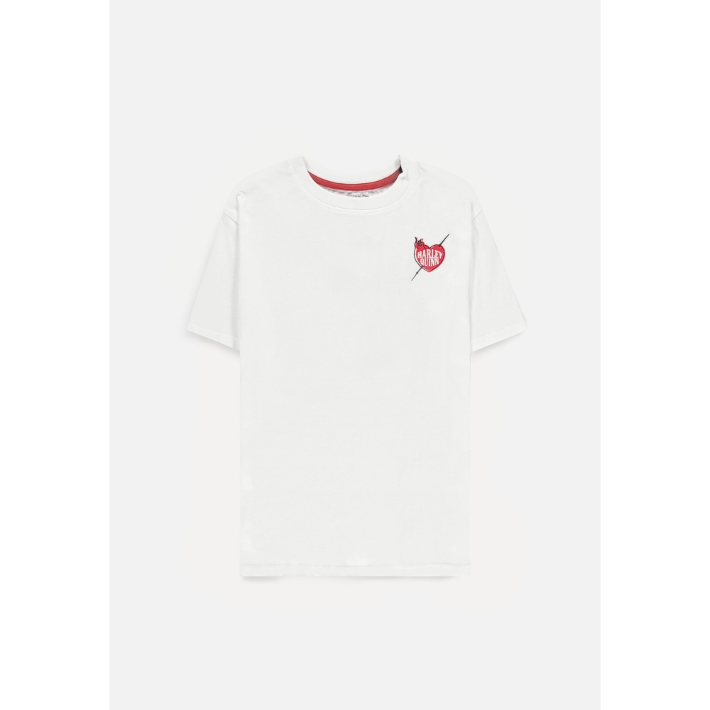 DC Comics Suicide Squad - Harley Quinn Loose Fit Tshirt Femme - Blanc